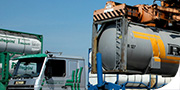 Trazione di tank, silo-container con pompe e compressori